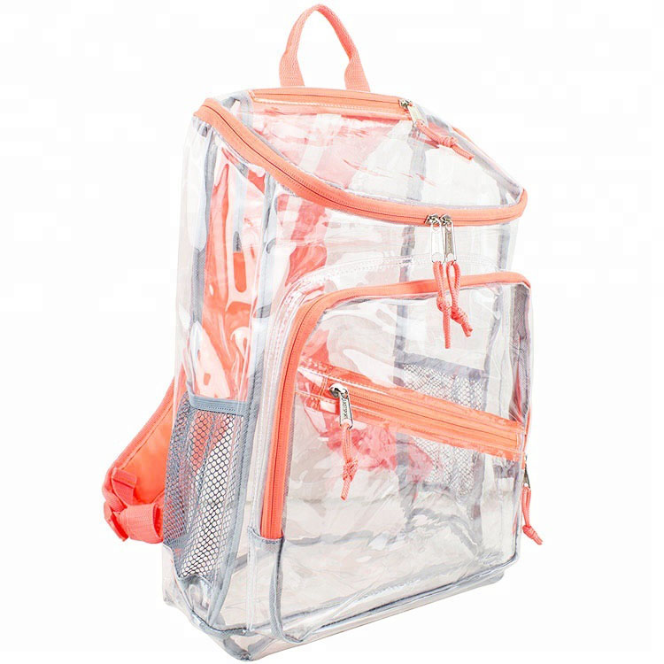   Sac à dos en PVC transparent pour le transport scolaire 