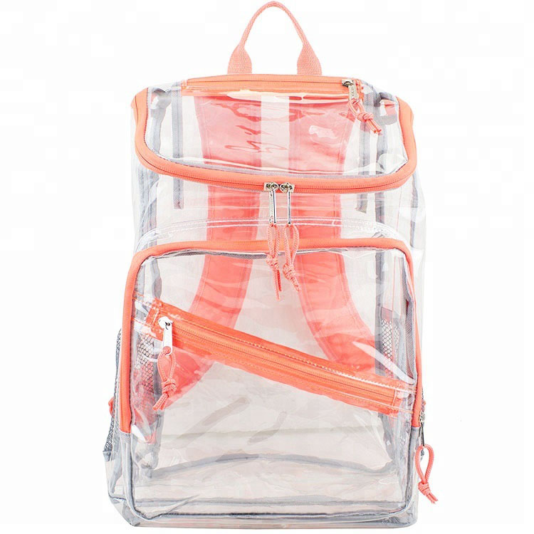   Sac à dos en PVC transparent pour le transport scolaire 